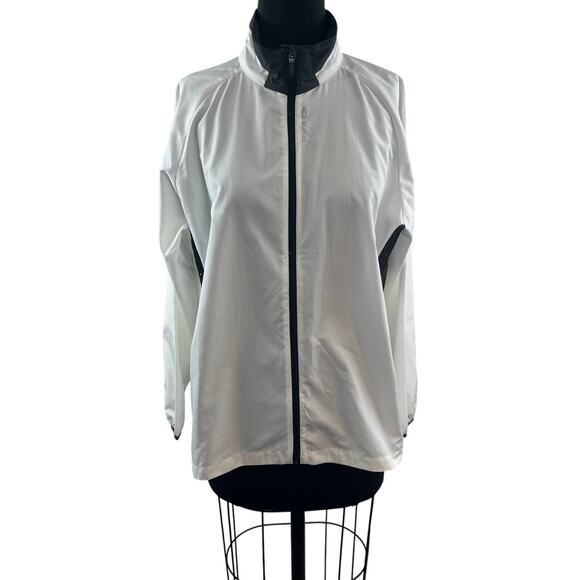 SUGOI White Black Versa Evo Jacket Mock Neck Raglan Sleeve Full-Zip XL X-Large - Picture 1 of 10